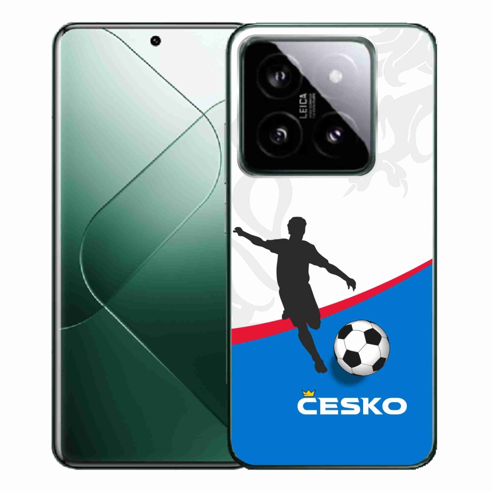 Gélový kryt mmCase na Xiaomi 14 Pro - futbal Česko 1