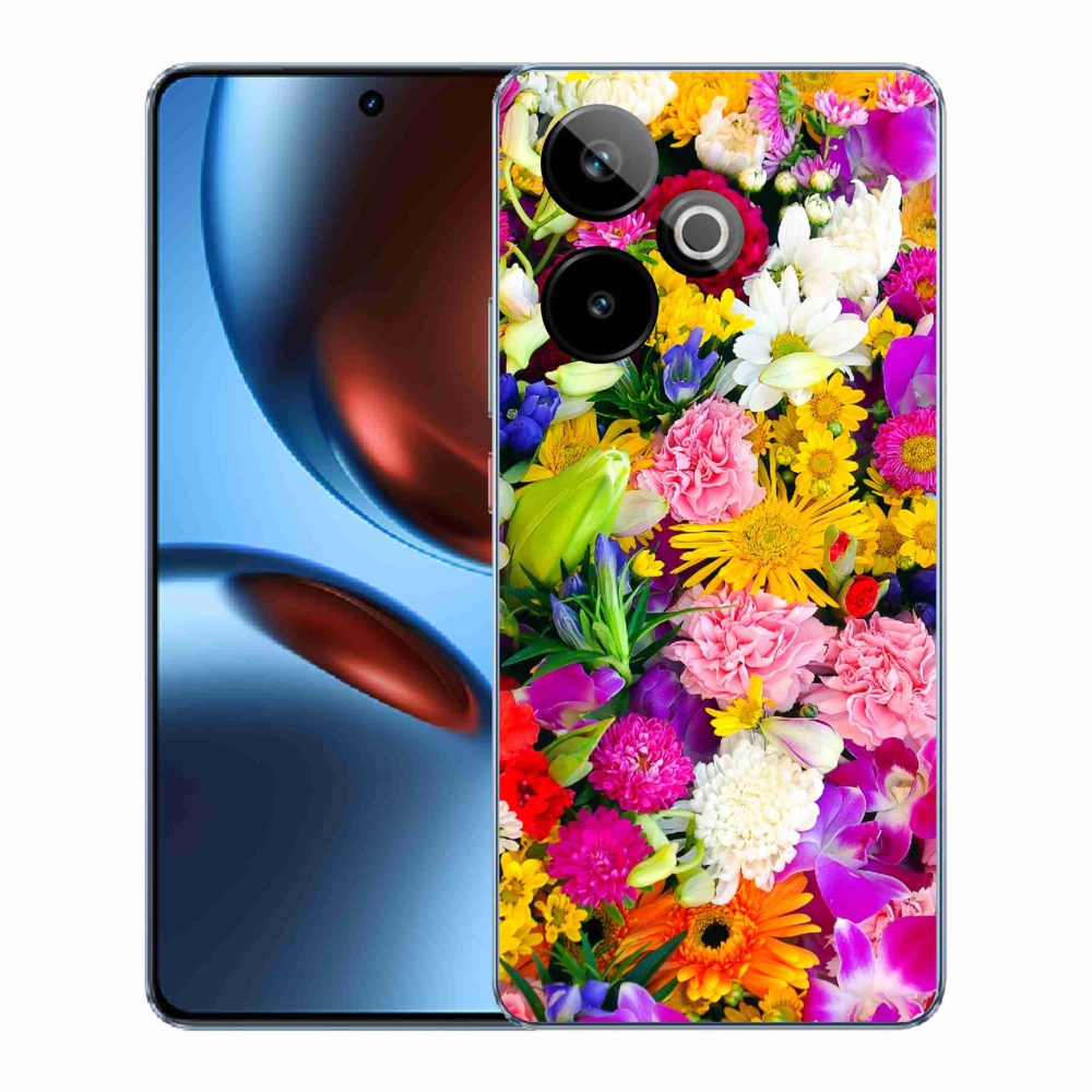 Gélový kryt mmCase na Realme GT 7 5G/GT 7T 5G - kvety 12