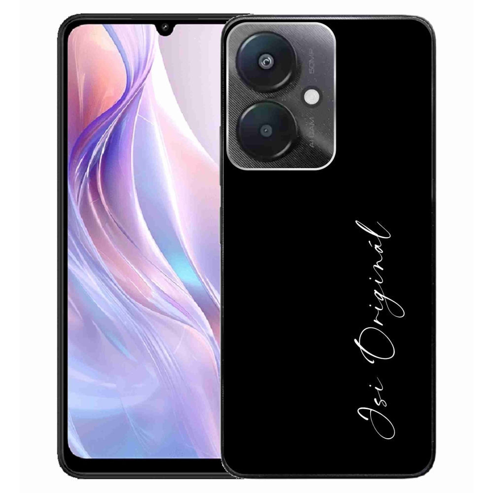 Gélový kryt mmCase na Xiaomi Redmi 13C 5G - si originál čierne pozadie