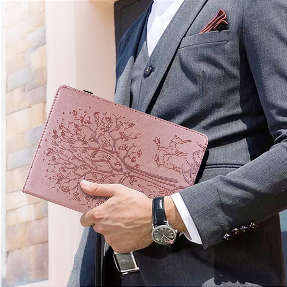 Tree zatváracie púzdro na tablet Xiaomi Redmi Pad SE 8.7 - ružovozlaté