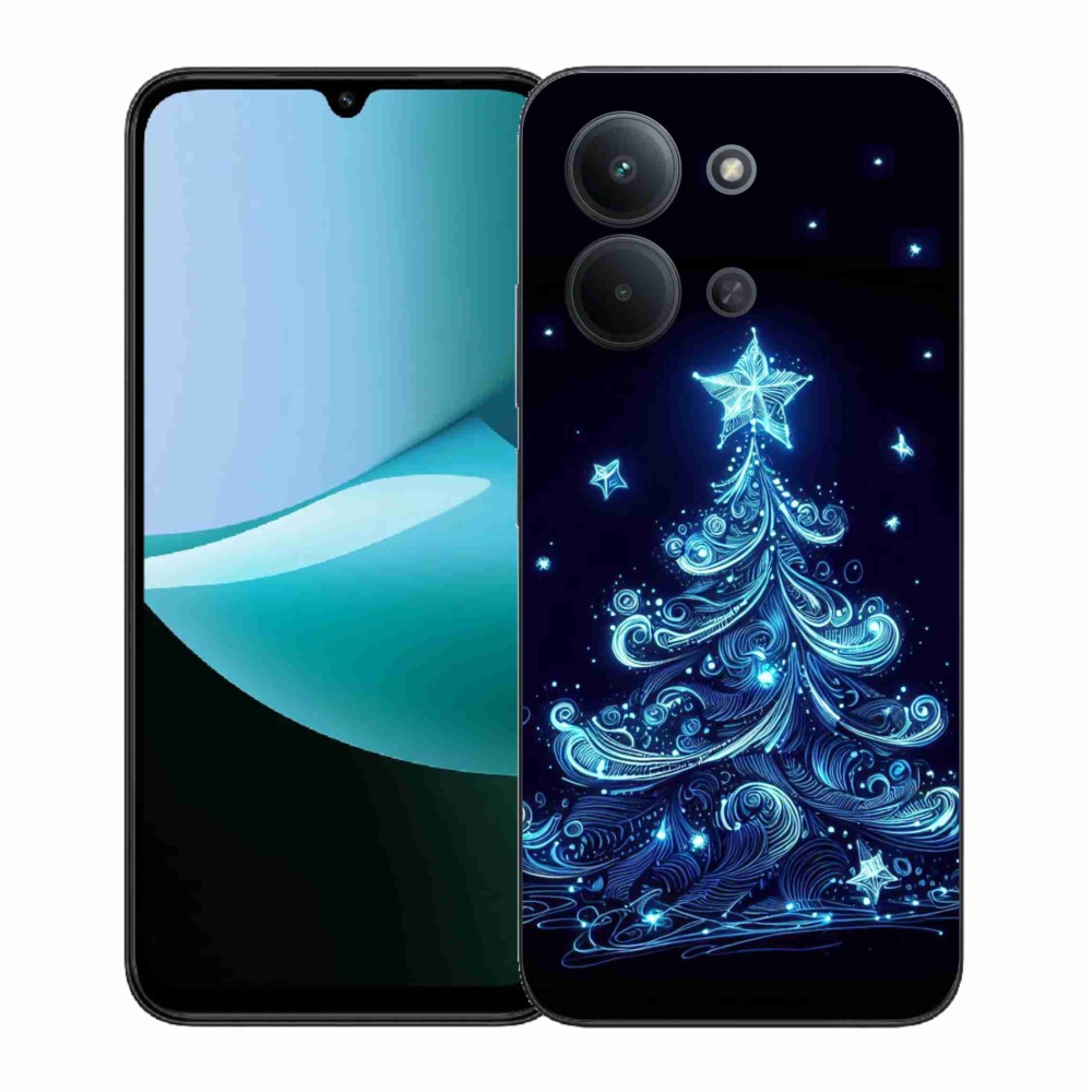 Gélový kryt mmCase na Xiaomi Redmi 15C 4G (171mm)/Poco C85 4G (171mm) - neónový vianočný stromček 4