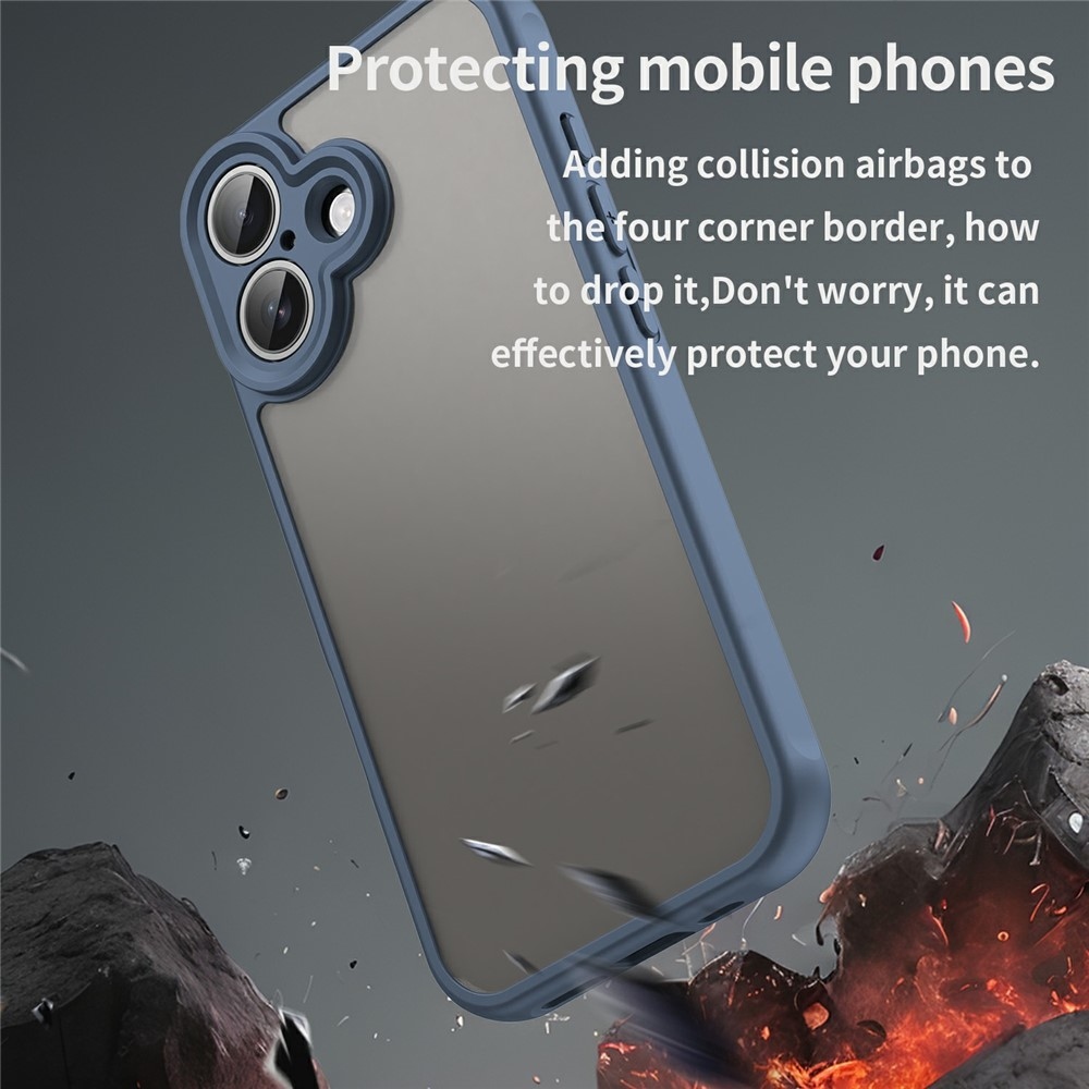 Proof gélový obal s pevným chrbtom na iPhone 17 - modrý