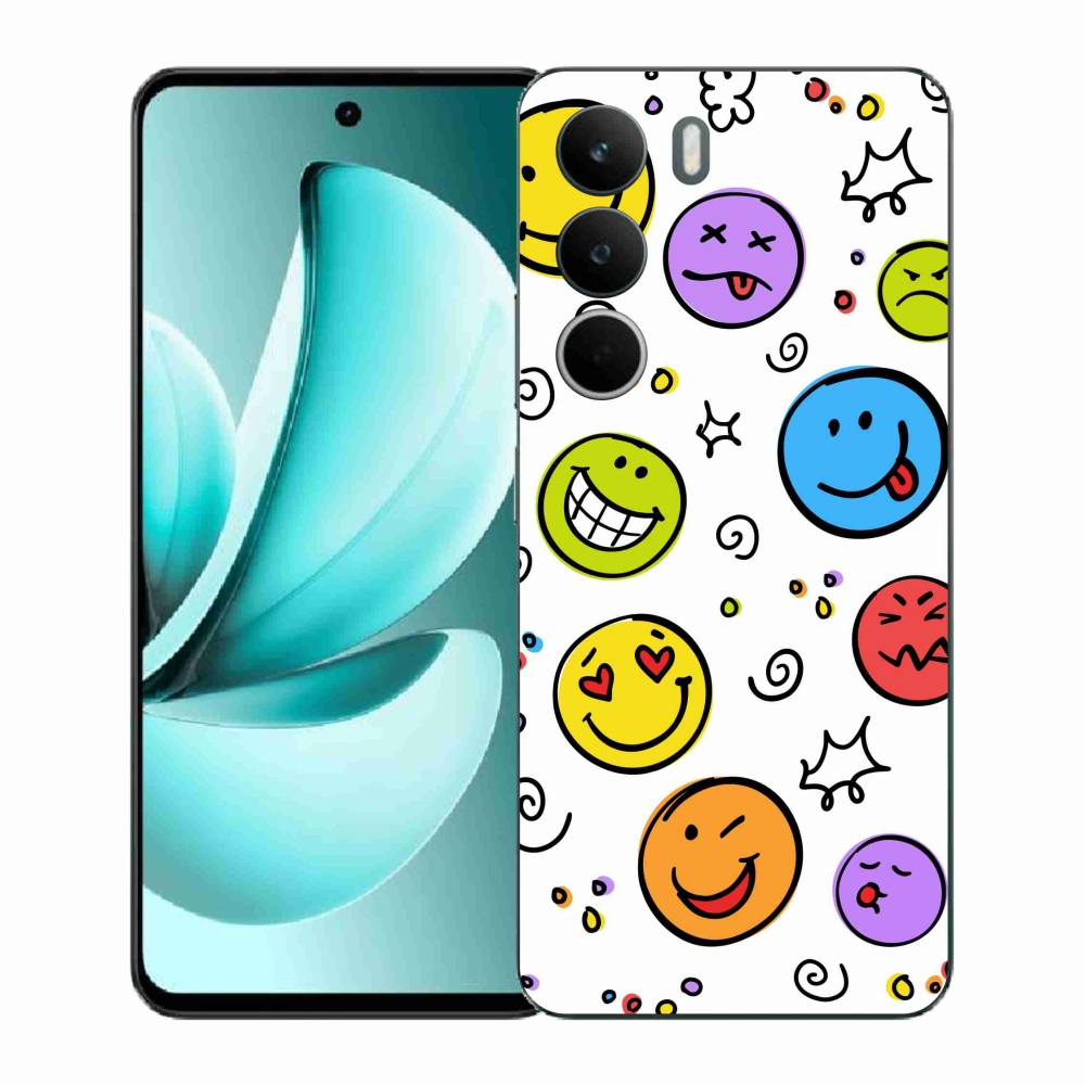 Gélový kryt mmCase na Realme C71 - smajlíci
