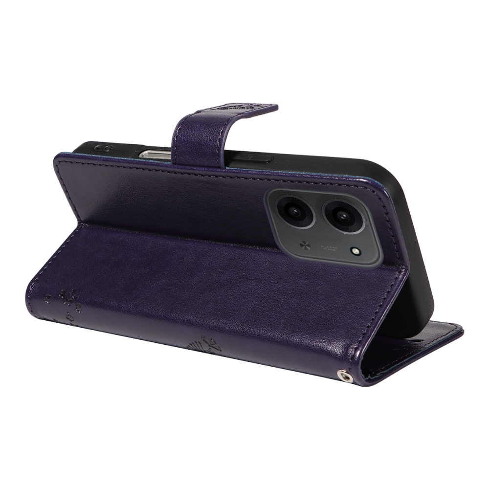 Trees knižkové púzdro na Xiaomi Redmi 15C 4G (171mm) / Poco C85 4G (171mm) - tmavofialové