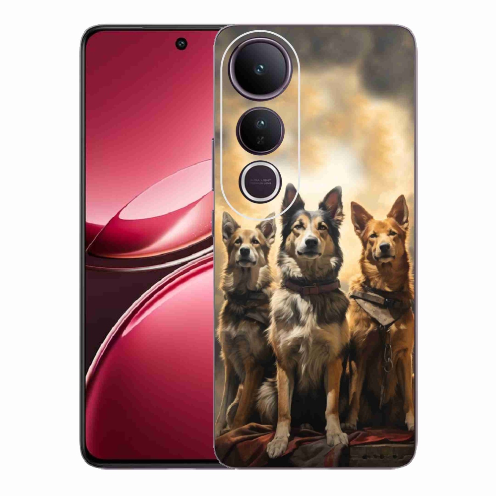 Gélový kryt mmCase na Vivo V50 Lite 4G/5G - tri psy