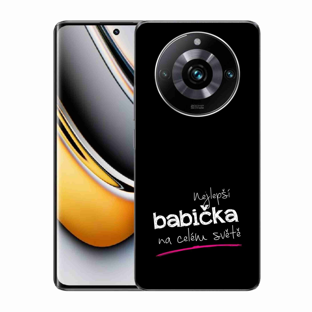 Gélový kryt mmCase na Realme 11 Pro/11 Pro+ - najlepšia babička 4 čierne pozadie