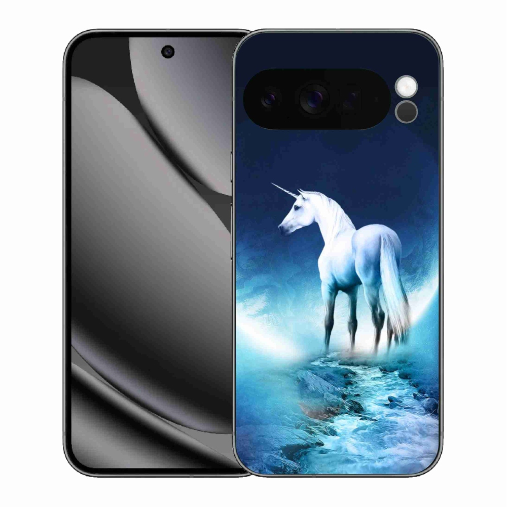 Gélový kryt mmCase na Google Pixel 10 Pro XL - biely jednorožec