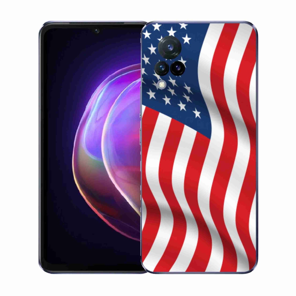 Gélový kryt mmCase na Vivo V21 4G/5G - USA vlajka
