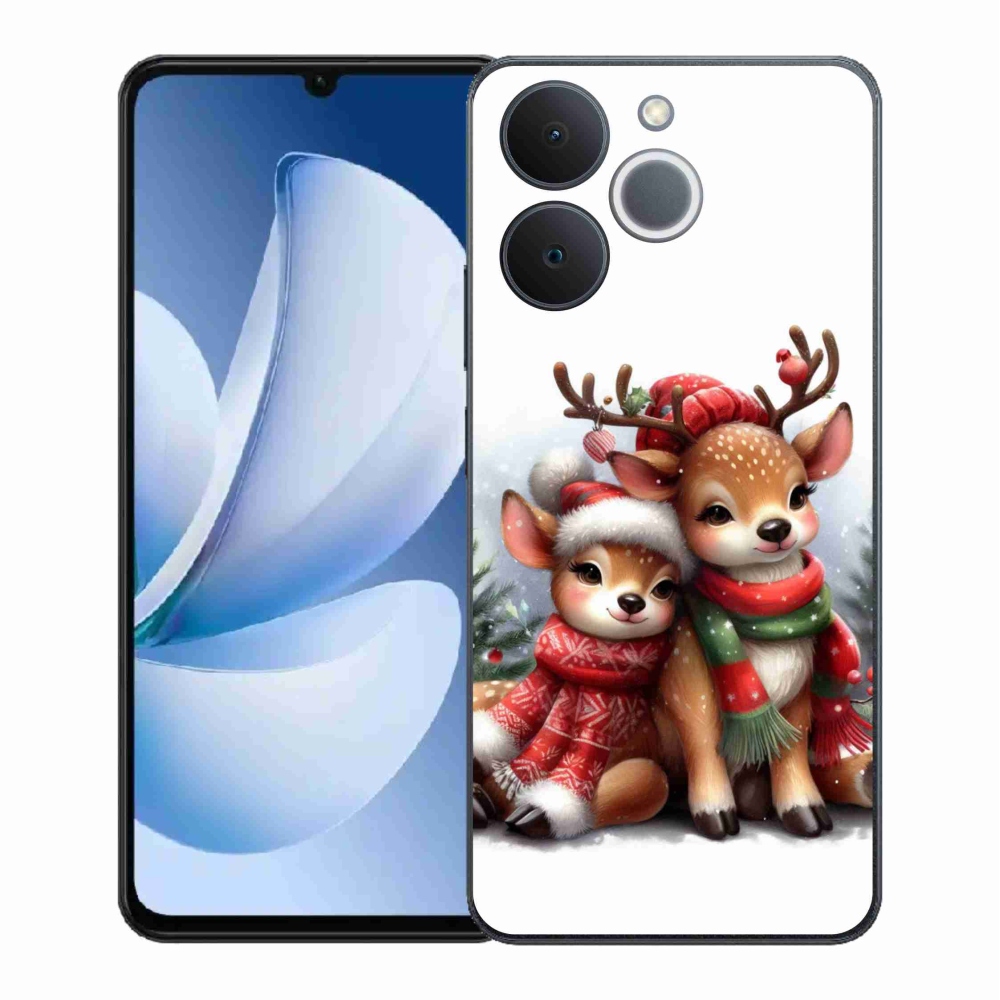 Gélový kryt mmCase na Realme Note 70T - vianočné soby