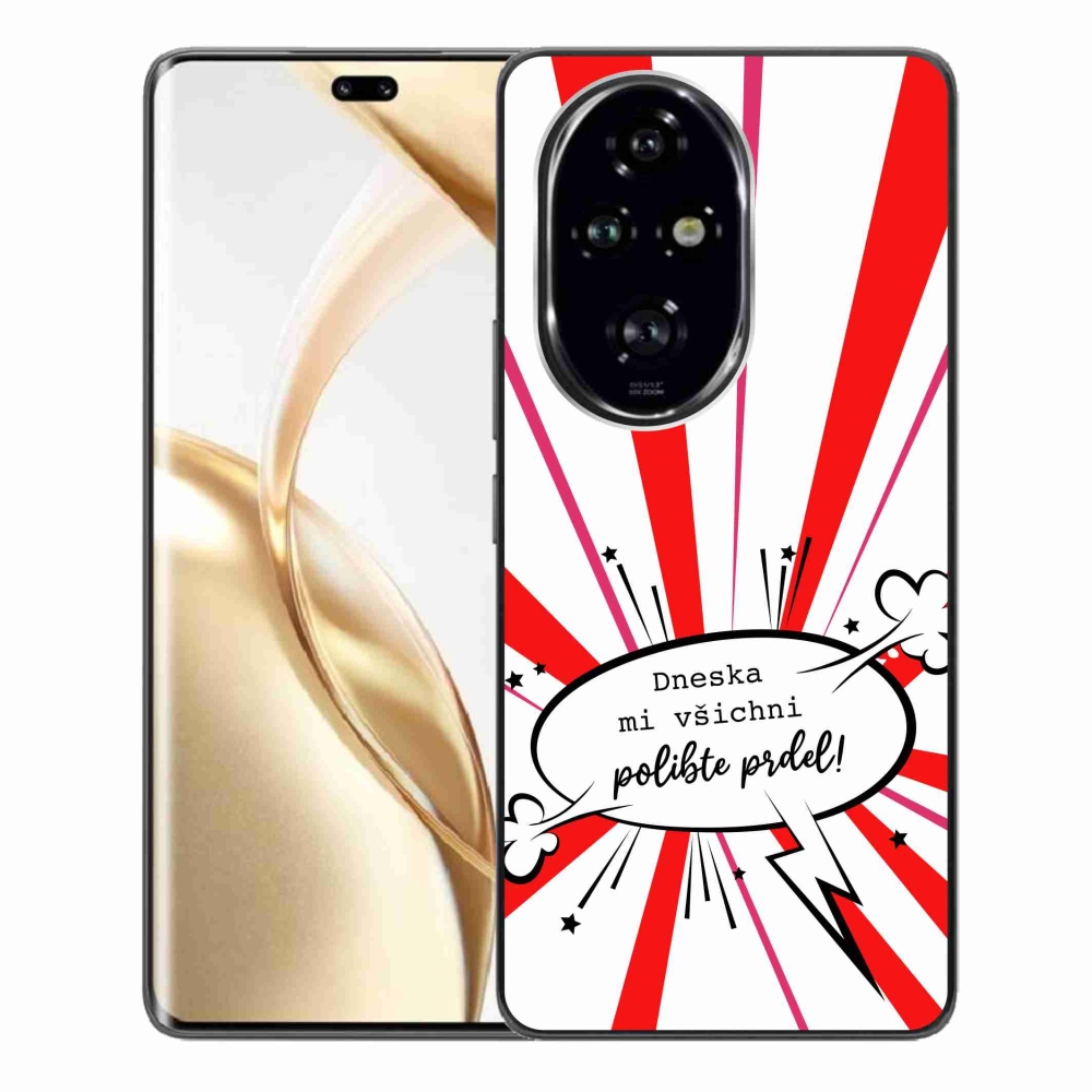 Gélový kryt mmCase na Honor 200 Pro 5G - vtipný text 15 biele pozadie