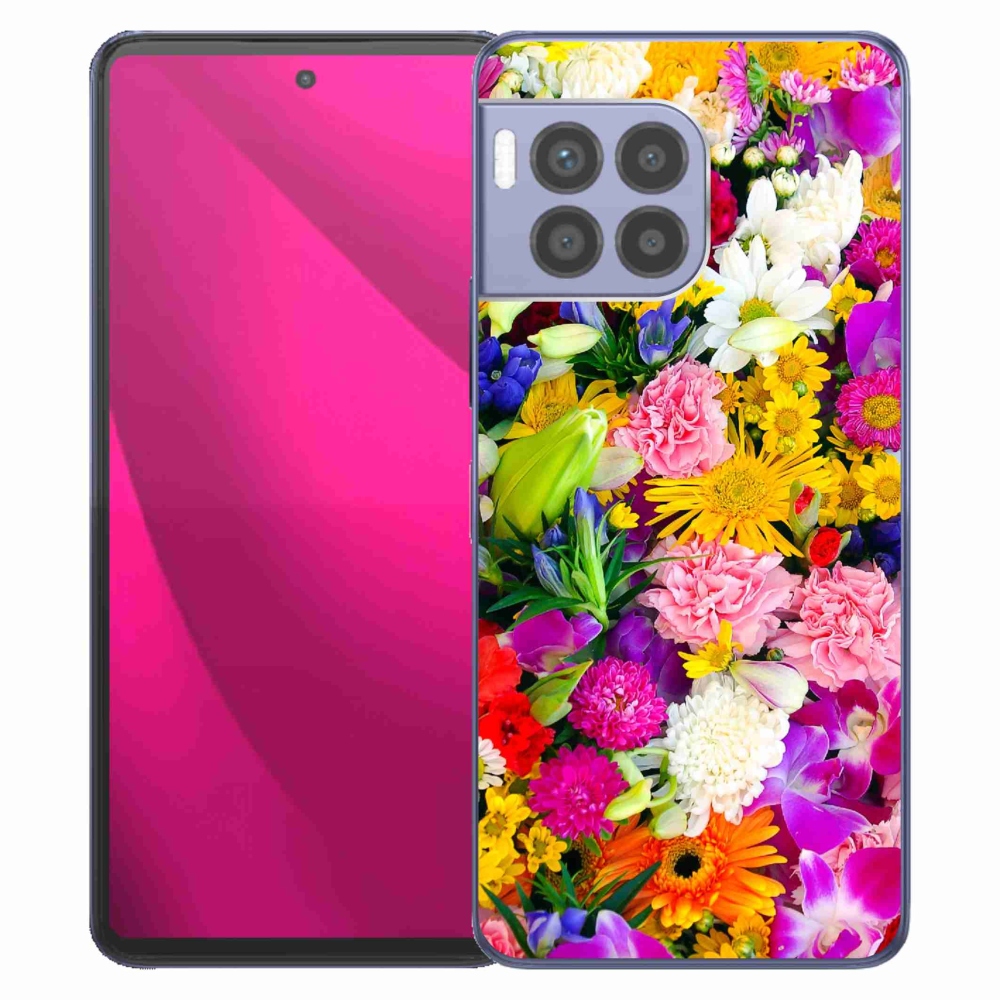 Gélový kryt mmCase na T-Mobile T Phone 2 Pro - kvety 12
