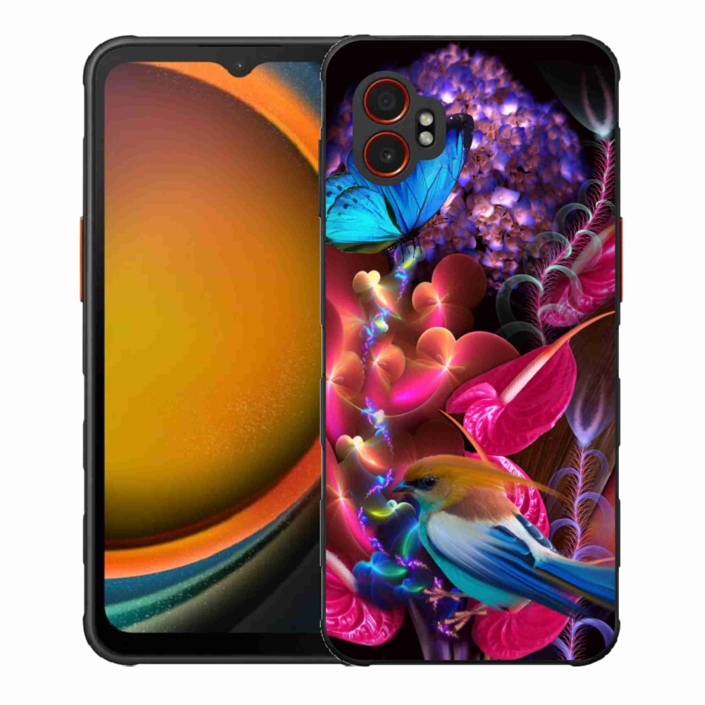 Gélový kryt mmCase na Samsung Galaxy Xcover 7 Pro - farebné kvety