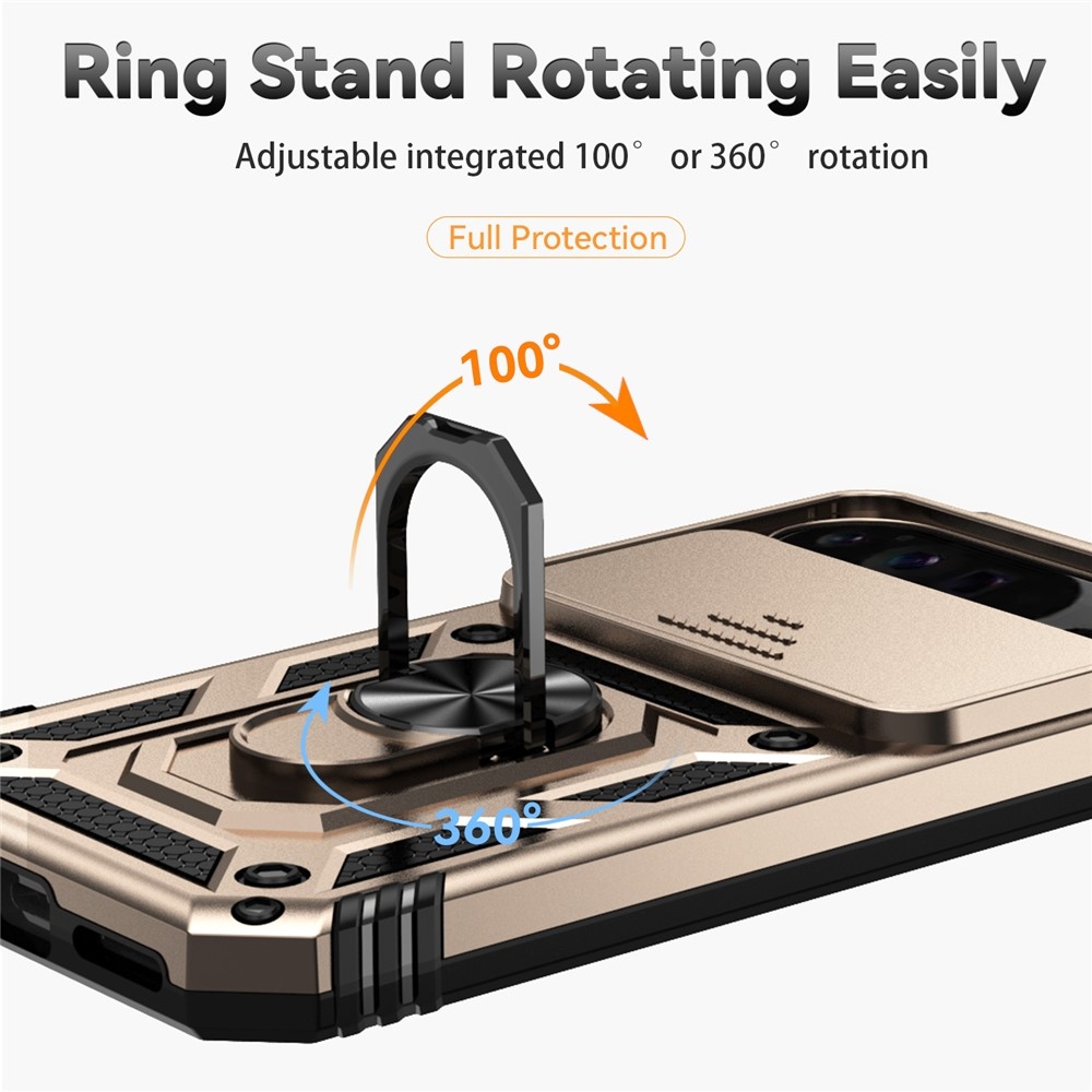Ring odolný kryt na Google Pixel 10 Pro XL/Pixel 9 Pro XL - zlatý