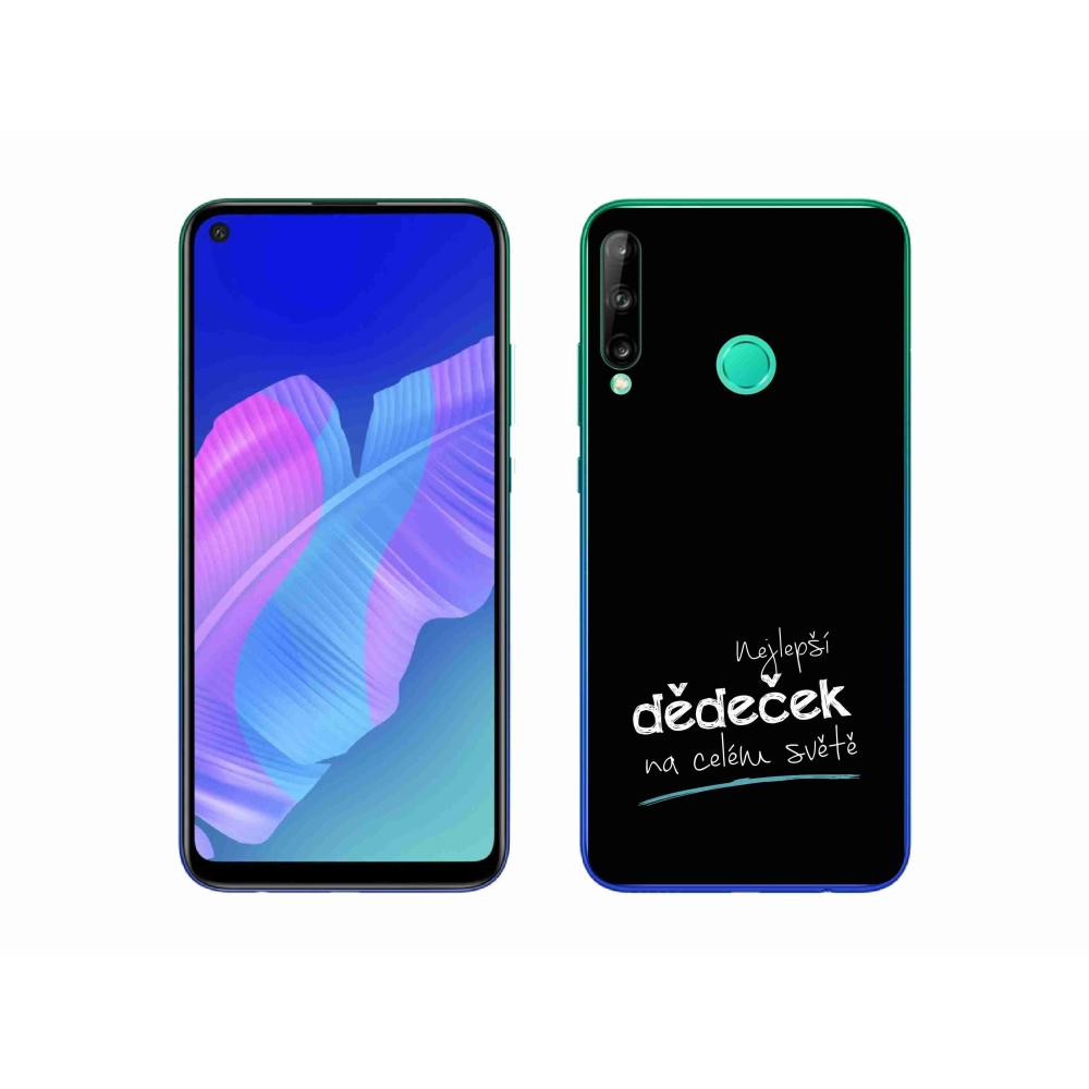 Gélový kryt mmCase na Huawei P40 Lite E - najlepší dedko 3 čierne pozadie
