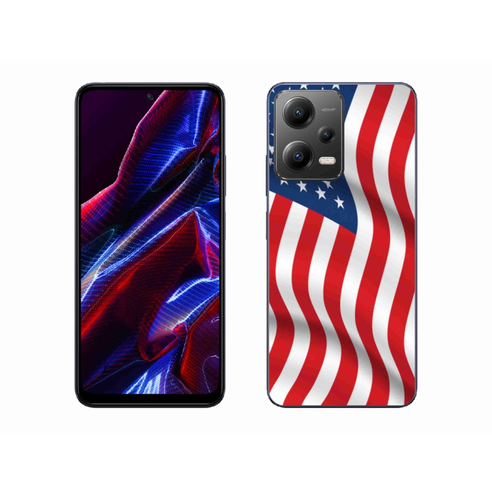 Gélový kryt mmCase na mobil Xiaomi Poco X5 5G - USA vlajka