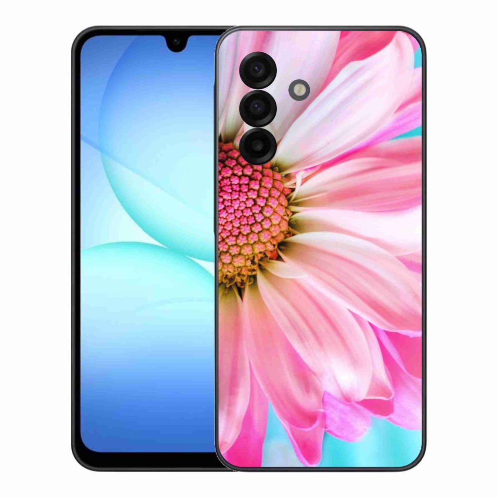 Gélový kryt mmCase na Samsung Galaxy A17 4G/5G - ružová kvetina