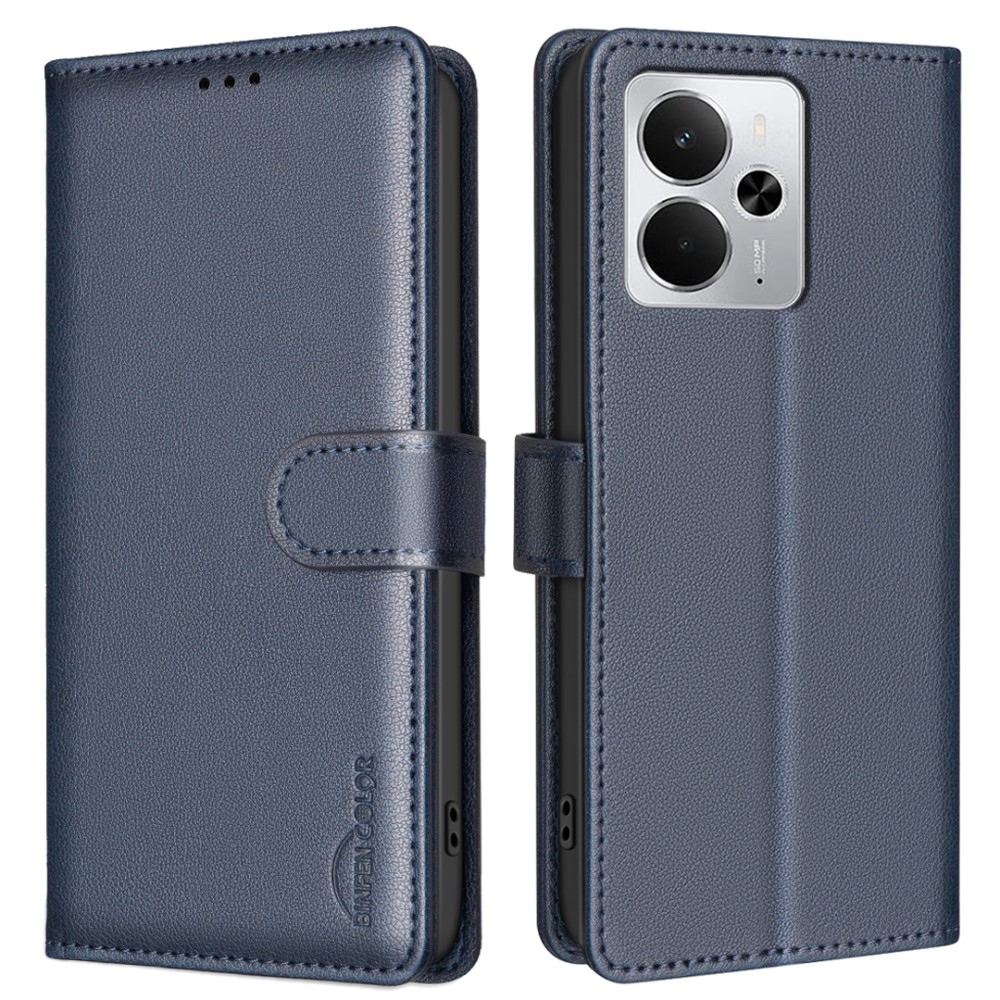 BINFEN knižkové puzdro na Realme 14 5G - modré