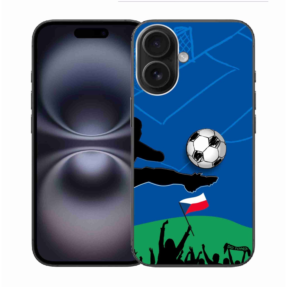 Gélový kryt mmCase na iPhone 16 - fanúšikovia futbalu