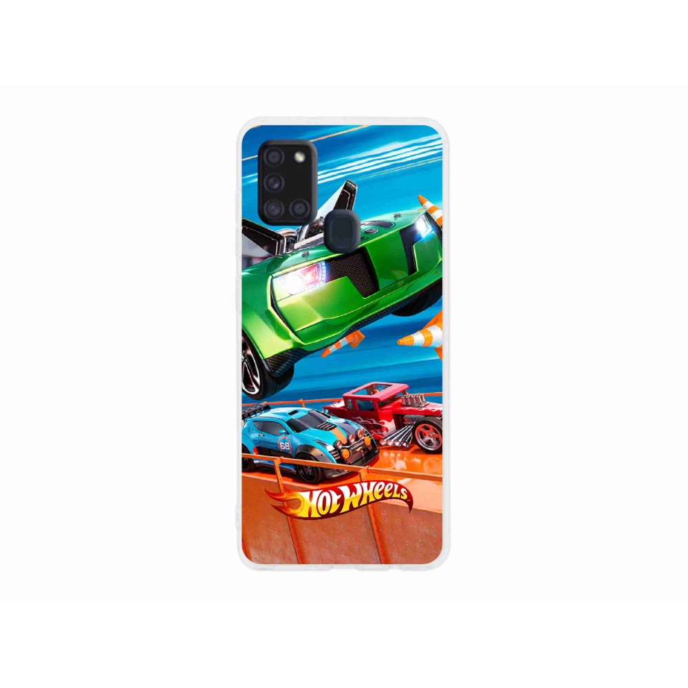 Gélový kryt mmCase na Samsung Galaxy A21s - hot wheels 1