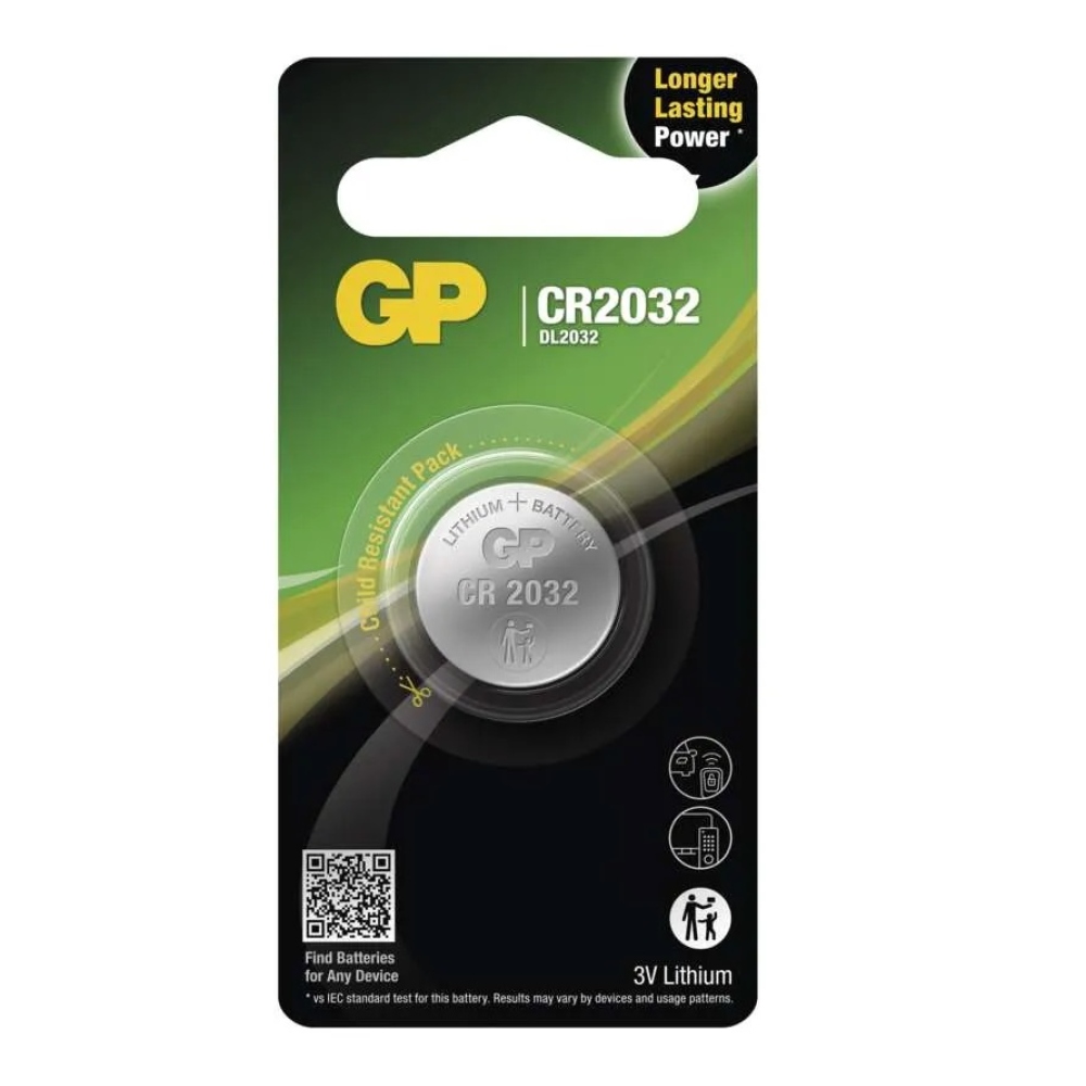 Lítiová gombíková batéria GP CR2032