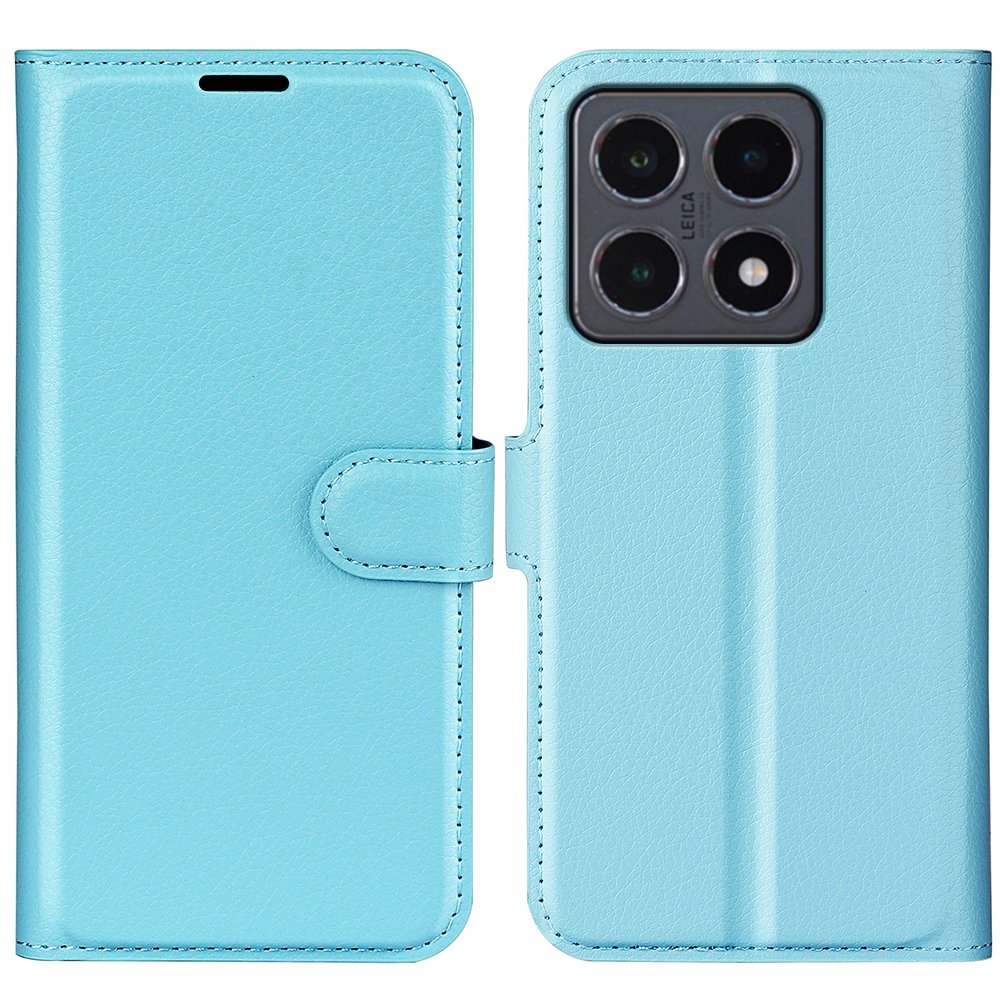 Litchi knižkové púzdro na Xiaomi 15T - modré