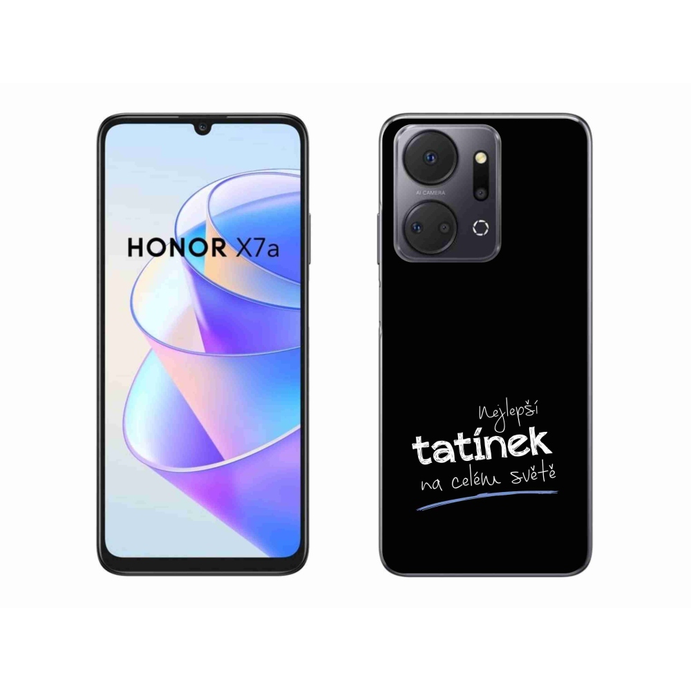 Gélový kryt mmCase na Honor X7a - najlepší otecko 4 čierne pozadie