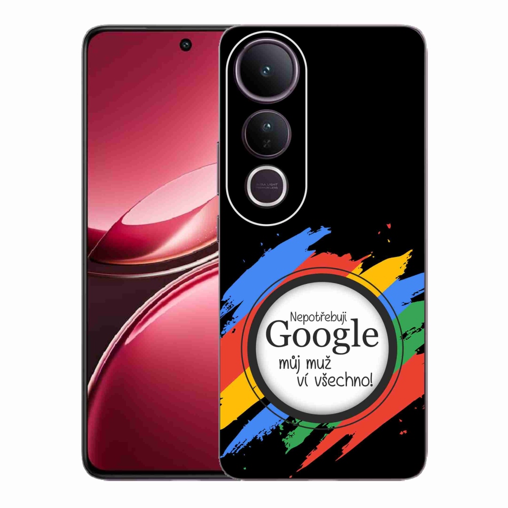 Gélový kryt mmCase na Vivo V50 Lite 4G/5G - muž vie všetko čierne pozadie
