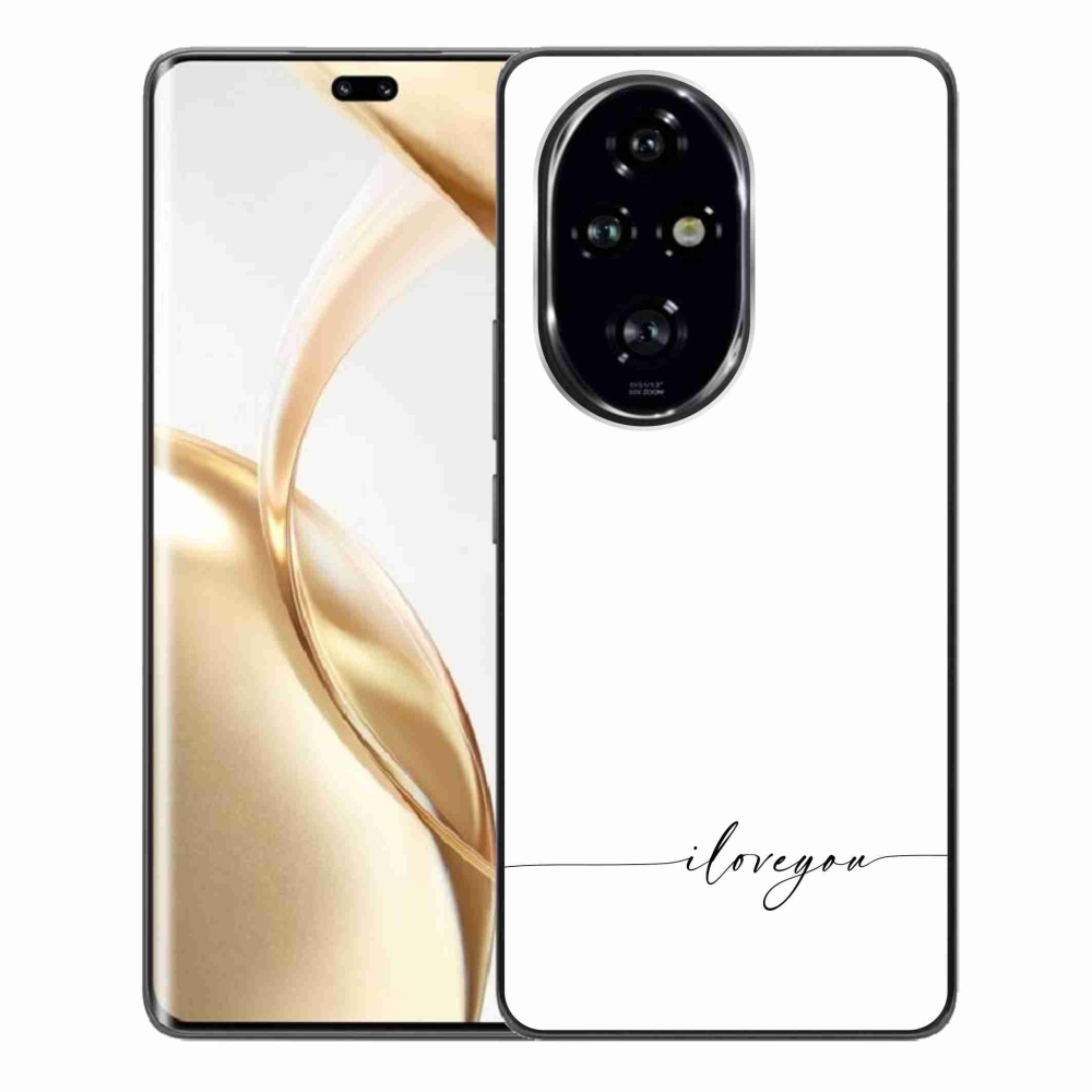 Gélový kryt mmCase na Honor 200 Pro 5G - I love you biele pozadie