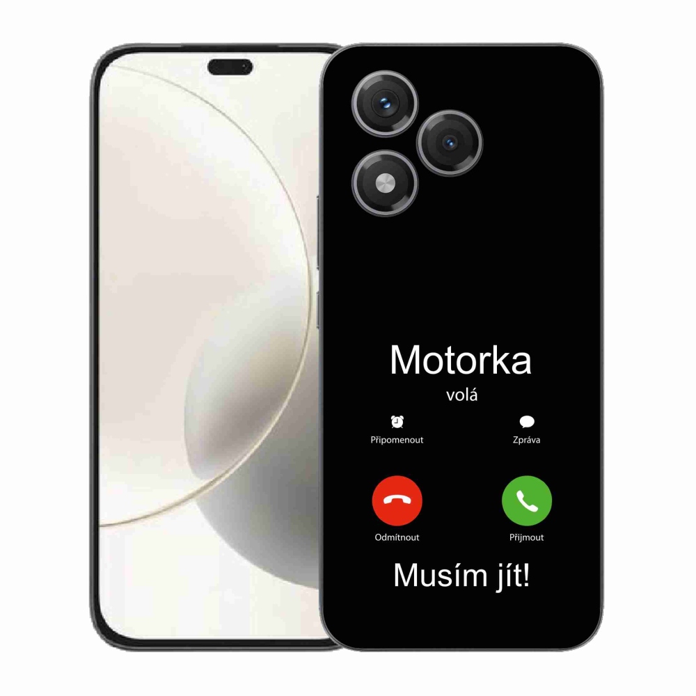 Gélový kryt mmCase na Honor 400 Lite - motorka volá čierne pozadie