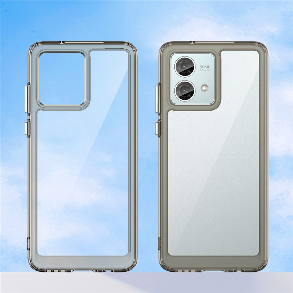 Gélový obal s pevným chrbtom na Motorola Moto G84 5G - šedý