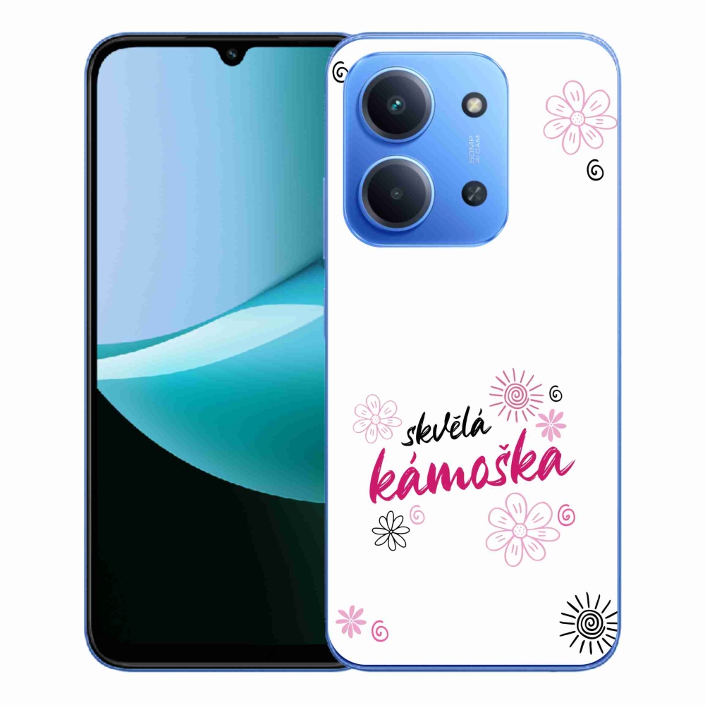 Gélový kryt mmCase na Xiaomi Redmi 15C 4G/5G (173mm) - skvelá kamoška biele pozadie