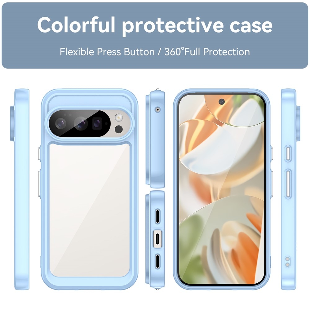 Gélový obal s pevným chrbtom na Google Pixel 10 Pro/Pixel 10 - modrý