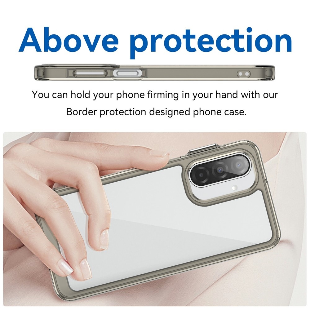 Gélový obal s pevným chrbtom na Samsung Galaxy A17 5G - šedý