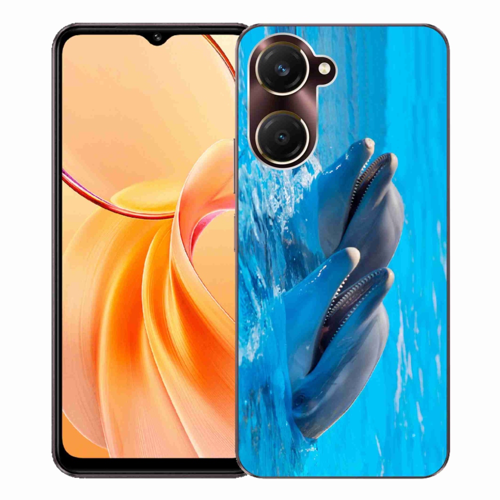 Gélový kryt mmCase na Vivo Y28s 5G - delfíny
