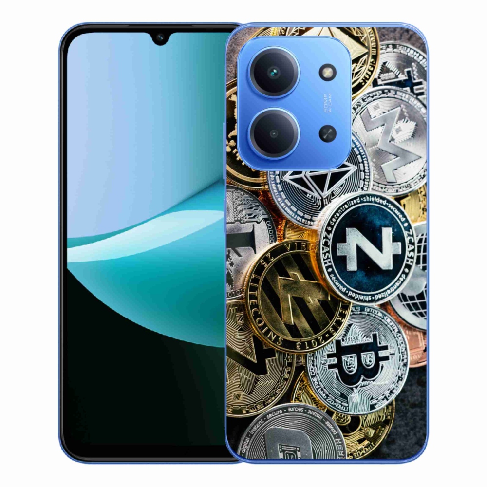Gélový kryt mmCase na Xiaomi Redmi 15C 4G/5G (173mm) - kryptomeny