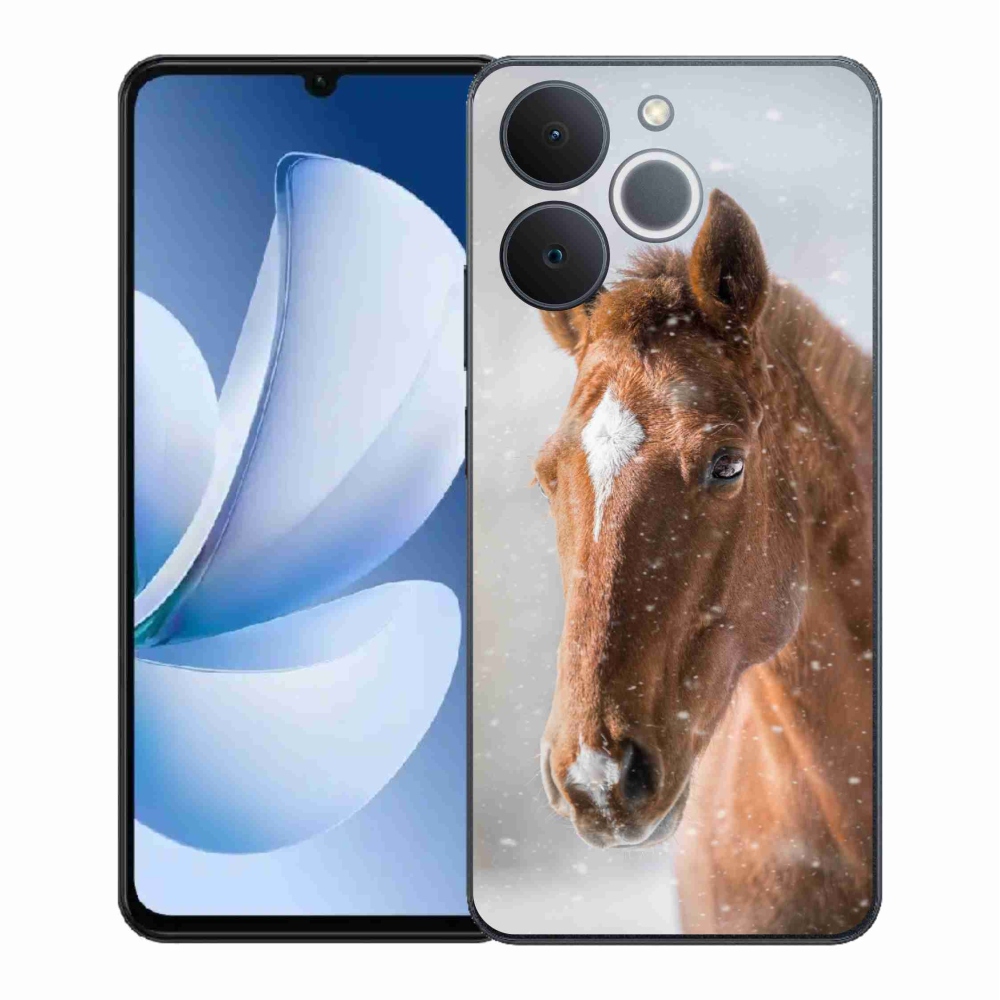 Gélový kryt mmCase na Realme Note 70T - hnedý kôň 2