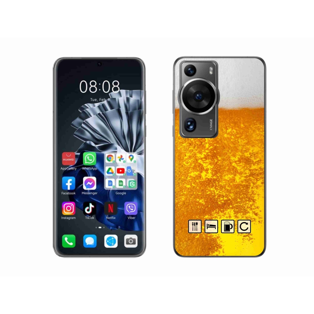 Gélový kryt mmCase na Huawei P60 Pro - pivný motív 3