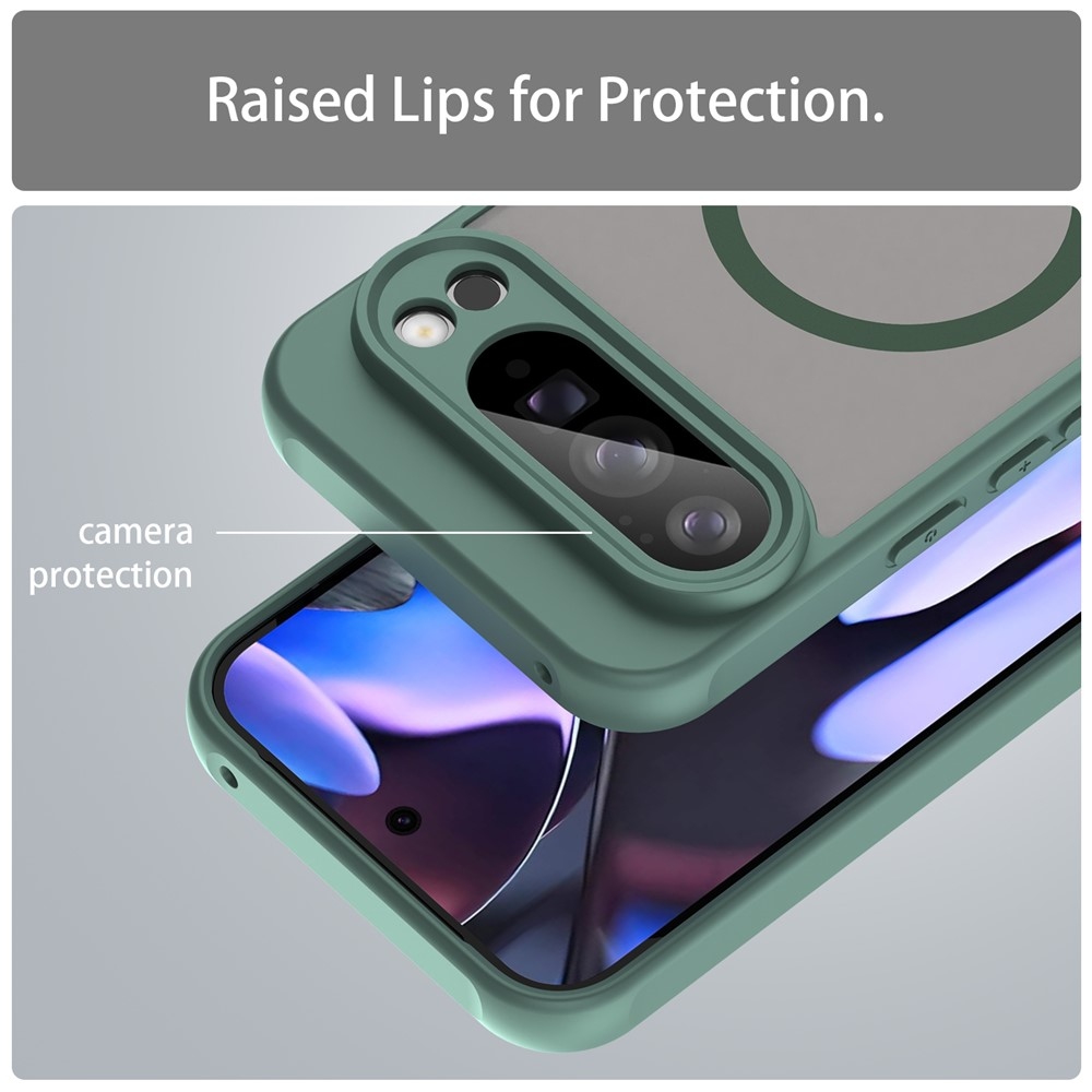 Case matný gélový obal s MagSafe na Google Pixel 10 Pro XL - zelený