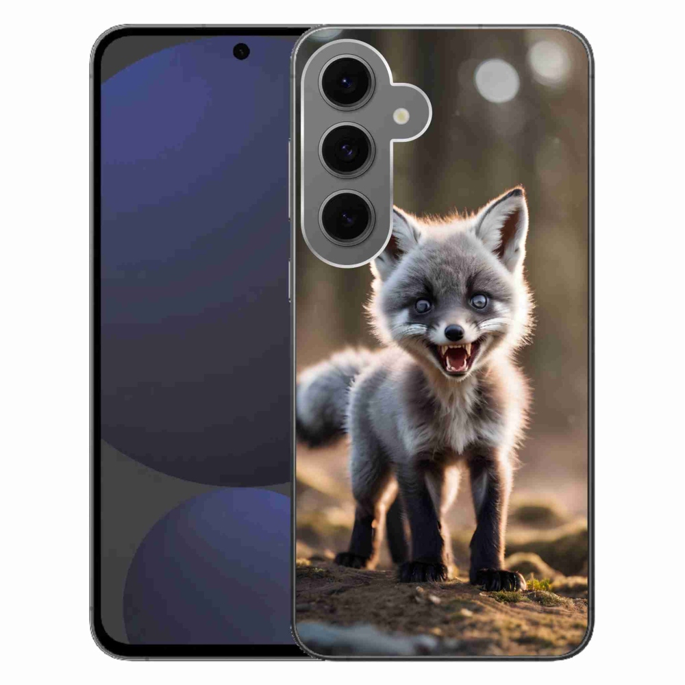 Gélový kryt mmCase na Samsung Galaxy S24 FE - rozzúrená líška