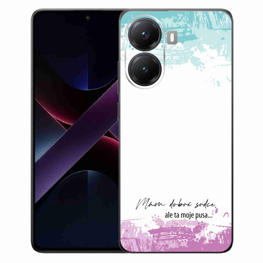 Gélový kryt mmCase na Xiaomi Poco X7 Pro 5G - vtipný text 3 biele pozadie