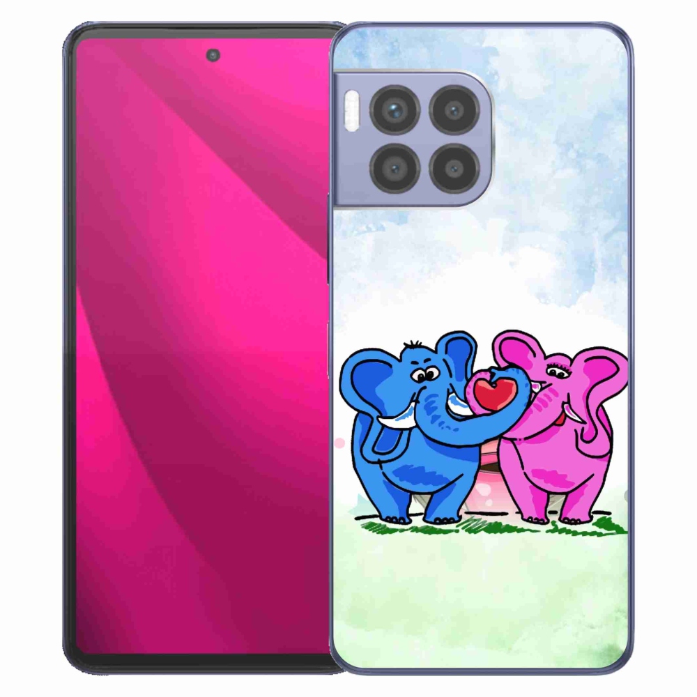 Gélový kryt mmCase na T-Mobile T Phone 2 Pro - zamilovaní slony