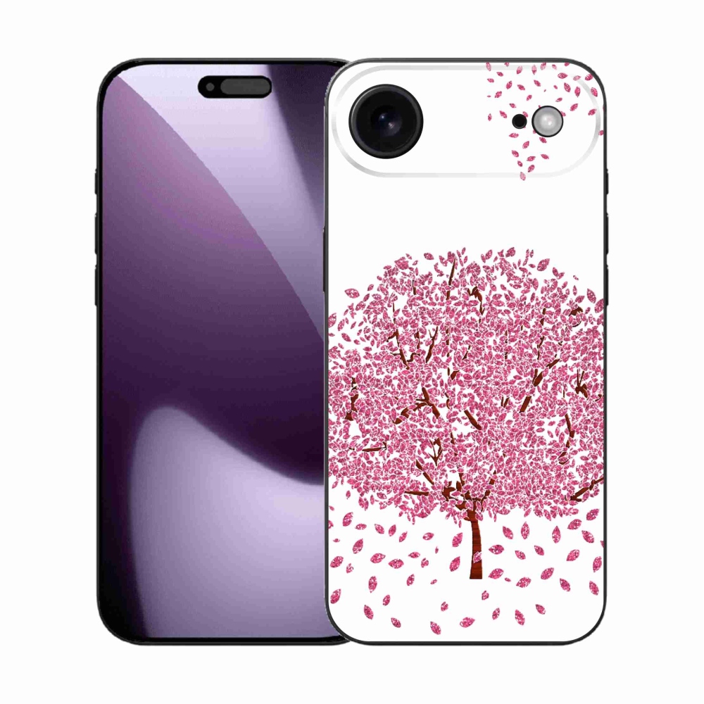 Gélový kryt mmCase na iPhone 17 Air - kreslený strom s listami