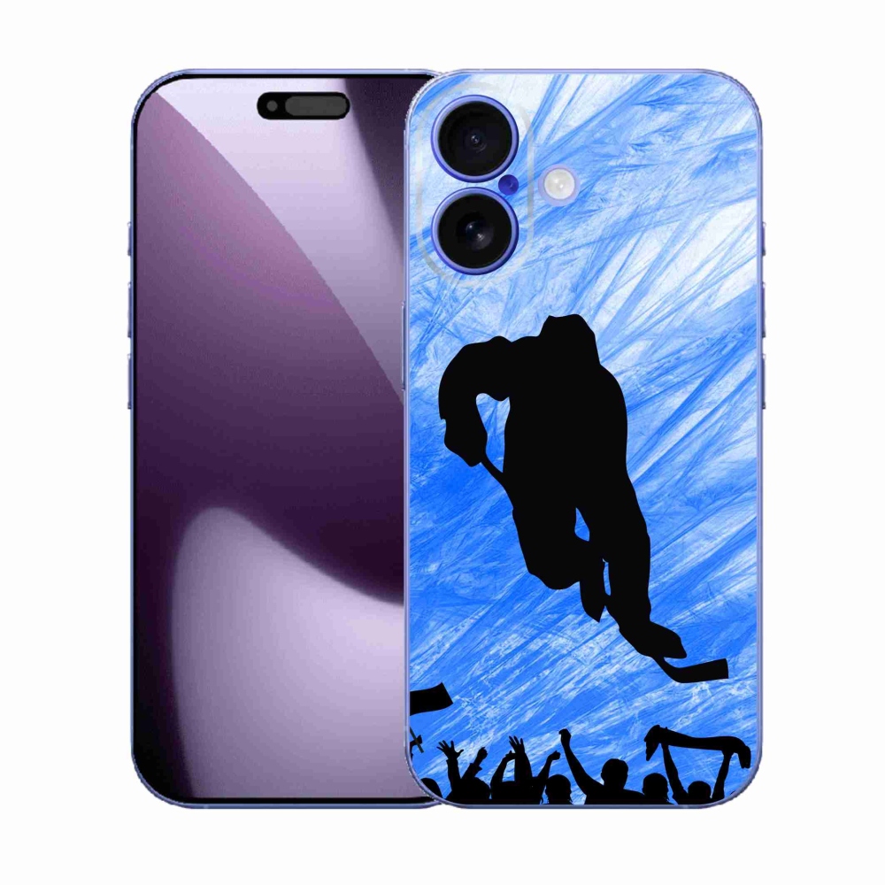 Gélový kryt mmCase na iPhone 17 - hokejový hráč