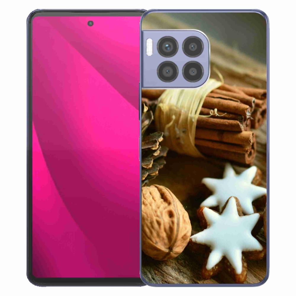 Gélový kryt mmCase na T-Mobile T Phone 2 Pro - škorica a perníčky