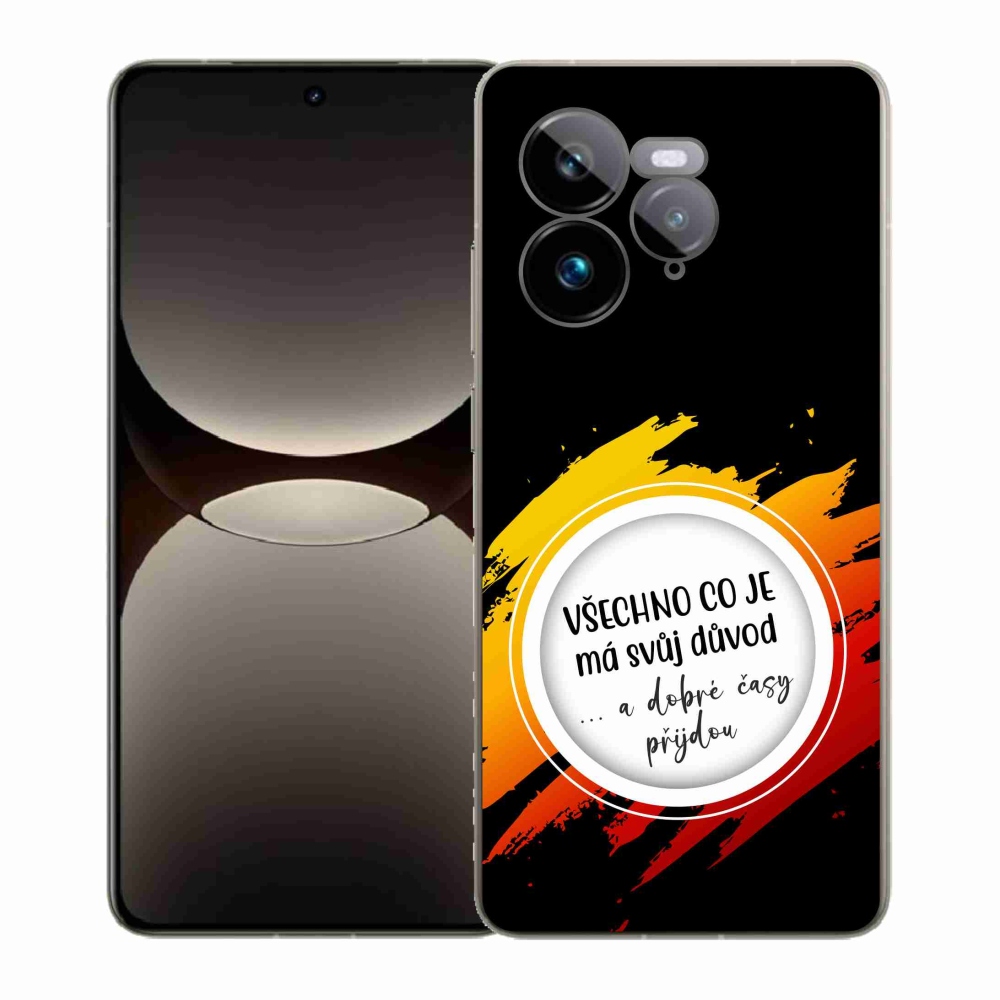 Gélový kryt mmCase na Realme GT 7 Pro 5G - citát 3 čierne pozadie