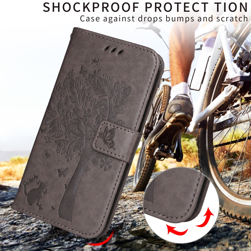 Trees knižkové púzdro na Xiaomi Poco F7 5G - šedé
