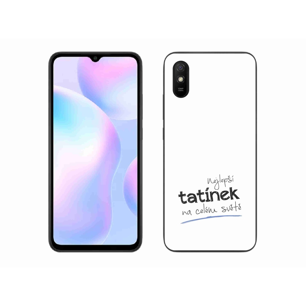 Gélový kryt mmCase na Xiaomi Redmi 9AT - najlepší otec 4 biele pozadie