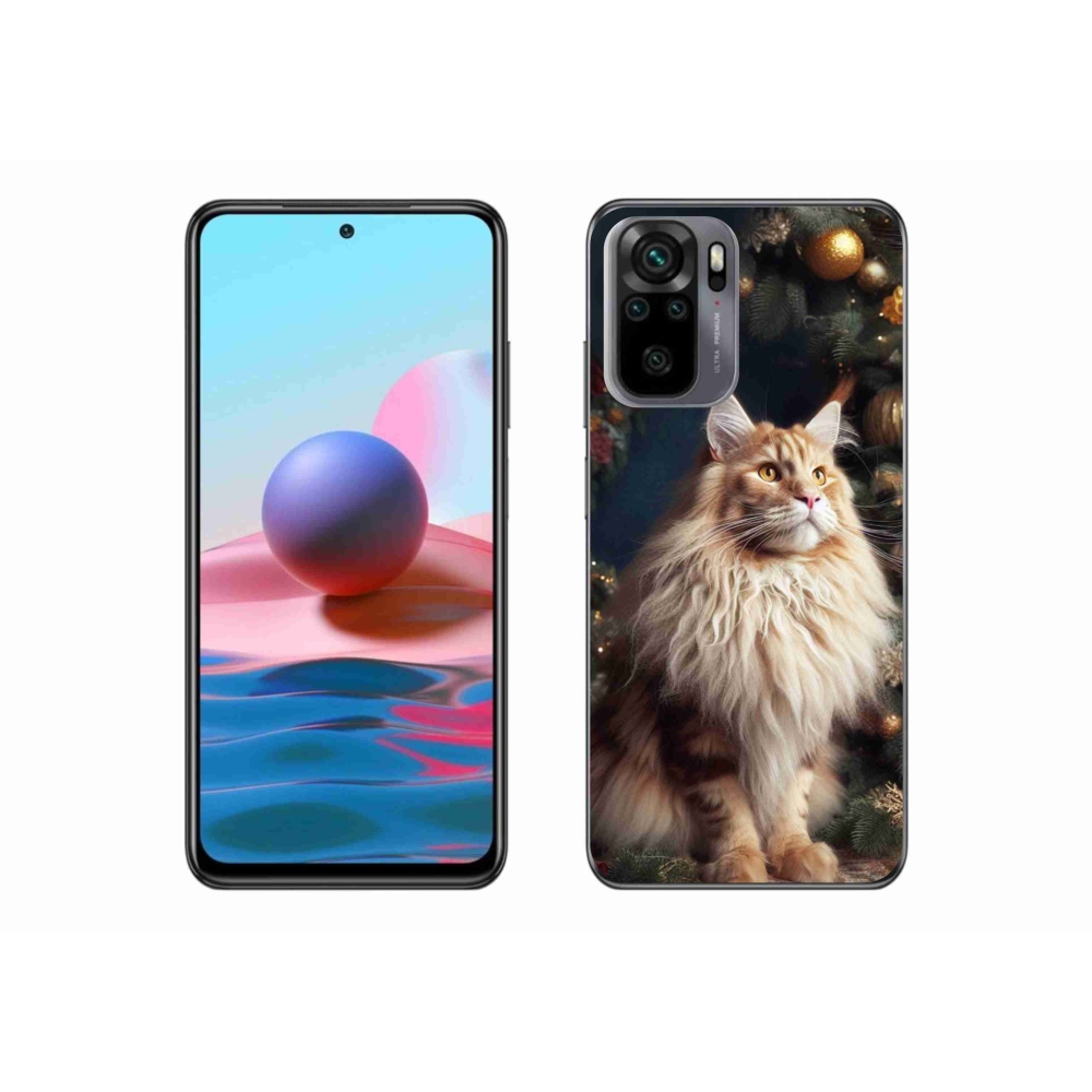 Gélový kryt mmCase na Xiaomi Redmi Note 10S - mačka pri stromčeku