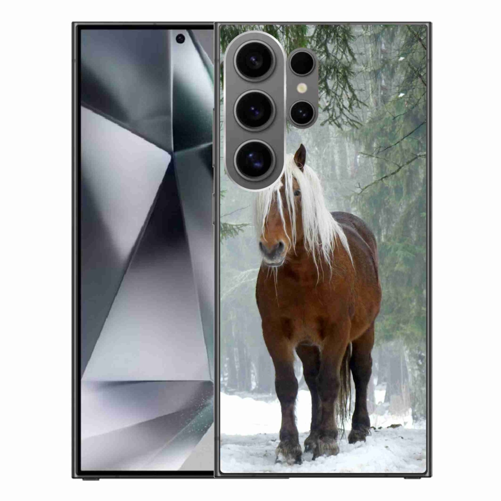 Gélový obal mmCase na Samsung Galaxy S24 Ultra - kôň v lese