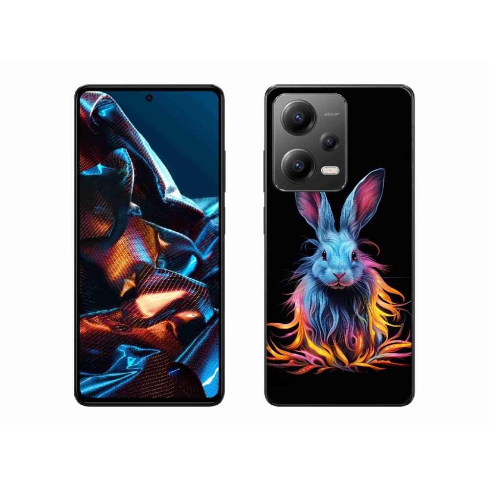 Gélový kryt mmCase na Xiaomi Redmi Note 12 Pro 5G - abstraktný zajac